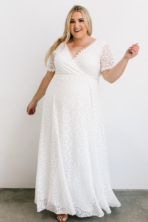 Venice Lace Maxi Dress | White | Baltic ...